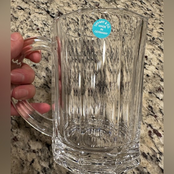 New Tiffany & Co. Crystal Windham Beer Mug Made in Germany - Picture 4 of 9